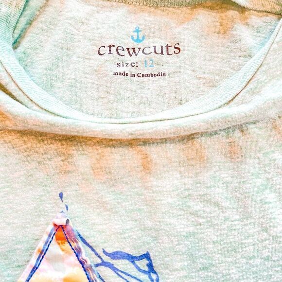 Crewcuts Boy's Sailboat Appliqué Tee, Size 12 - Picture 3 of 5
